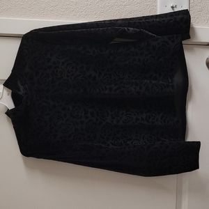 Chrysantheme Floral velvet semi turtleneck size L/XL